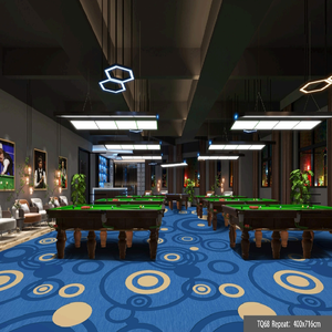 Chống Mài Mòn Chống-Trượt <span class=keywords><strong>Polyester</strong></span> Máy In Thảm Vòng Lặp Đống Tường-to-Tường Thảm Cho Khách Sạn Hành Lang Rạp Chiếu Phim Tiệc Hội Trường Bida - Product Image 4