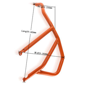 XXUN moto moteur garde pare-chocs supérieur Crash Bar cadre protecteur pour <span class=keywords><strong>KTM</strong></span> 1050 Adventure 1090 <span class=keywords><strong>1190</strong></span> <span class=keywords><strong>ADV</strong></span> <span class=keywords><strong>R</strong></span> 2015-2021 - Product Image 6