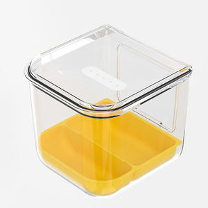 Nouvelle <span class=keywords><strong>cage</strong></span> suspendue en plastique transparente pour petits oiseaux, mangeoire, boîte de reproduction entièrement transparente, sous-miniature, toutes saisons - Product Image 1