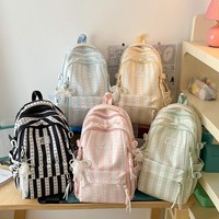Sac à dos léger pour étudiants, sac de voyage pour l'école, sac à dos quotidien pour les étudiants universitaires avec pendentif
