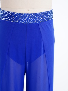 Traje de Danza Contemporánea para Niñas de 6 a 16 Años, Pantalones Brillantes con Pedrería, Ropa de Danza para Competencia, Clases de Danza y Práctica - Product Image 4