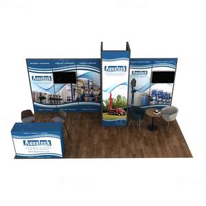 3x6 tùy chỉnh hiện đại triển lãm thương mại triển lãm Booth <span class=keywords><strong>Display</strong></span> với khung TV - Product Image 3