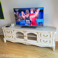 Support TV avec cheminée Armoires TV Derniers modèles Support TV moderne et ensemble table basse