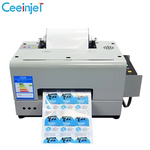 Desktop roll to roll vinyl label printing machine portable small vinyl sticker printer machine