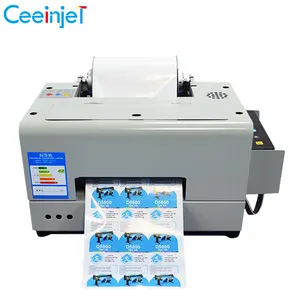 Desktop Rolle zu Rolle Vinyl Etiketten druckmaschine tragbare kleine Vinyl Aufkleber Drucker maschine