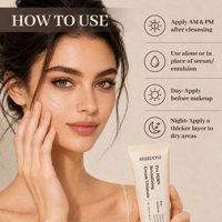 Crème réparatrice apaisante pour le visage à base de collagène hydrolysé, d'hydrolat d'hyaluronate, de niacinamide et de PDRN à haute puissance, à base d'herbes naturelles