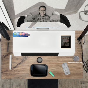 Nouveau modèle de chauffage électrique mural PTC 1800W - Appareil de chauffage double usage avec télécommande, classe A+++ d'efficacité énergétique 400-499 - Product Image 2