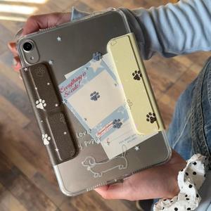 อุ้งเท้าพิมพ์ข้างสำหรับ iPad 2025 10.2นิ้วใหม่แม่เหล็กแบนแยกป้องกันฝาครอบ<span class=keywords><strong>11</strong></span>รุ่น TPU - Product Image 4