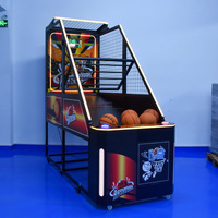 Machine d'arcade de basketball commerciale, jeu de tir avec tableau de scores électronique et panier de basketball encastré pour parc d'attractions