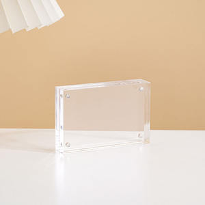 <b>Wholesale</b> clear Acrylic <b>Frame</b> Photo <b>Frame</b> Acrylic <b>Picture</b> <b>Frame</b> 4x6 Customizable Size - Product Image 4