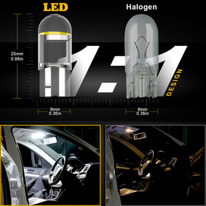 Gran Venta W5W Led T10 Luz de Coche COB de Cristal Rojo Blanco Azul 7 Colores Auto Automóviles Lámpara de Matrícula Techo DRL Bombillas de Coche 12V 24V - Product Image 5