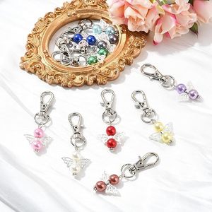 Logistics Birthstone Angel Keychain Bulk Guardian Angel Keyring Wedding Favor Baptism Blessing Gift for Women - Product Image 5