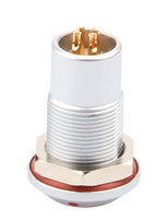 Conector hermético impermeable HHG de 4 pines, enchufe de montaje en panel, sellado IP67, directo de fábrica