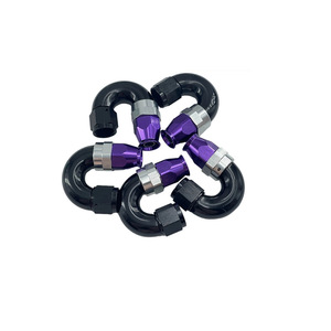 ข้อต่อท่อน้ำมัน PTFE ของ Haofa ข้อต่อโค้ง 90 องศา ใช้ได้กับการปรับปรุงแบบยูนิเวอร์แซล สีเงิน - Product Image 1
