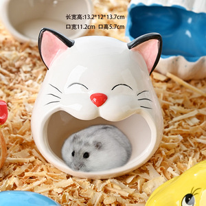 Conception originale, grande taille, abri pour hamster en céramique écologique en forme de champignon, multifonctionnel - Product Image 2