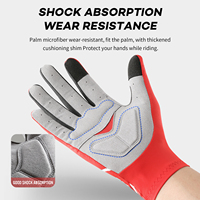 Vilico Gants de Vélo de Montagne à Doigts Complets, Gants de Conduite Anti-Choc Légers pour Moto et VTT, pour Sports de Plein Air