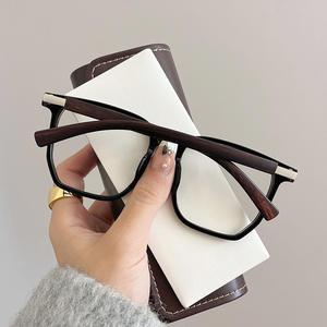 Monturas de gafas rectangulares transparentes Tr90 con lentes de PC anti UV y anti luz azul para mujer - Product Image 2