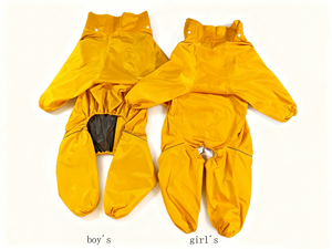 معطف واق من المطر للكلاب مصنوع من البوليستر المقاوم لجميع الظروف الجوية بتصميم كلاسيكي مع حماية للظهر وملابس بسيطة للحيوانات الأليفة - Product Image 2