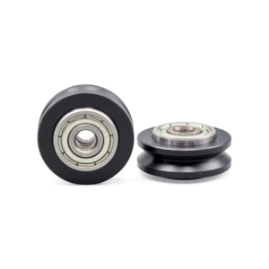 Rueda dentada pintada con ranura en H de 8*40*10mm, 1 ranura, 50mm de diámetro exterior, con rodamiento 608ZZ, guía de correa de aleación, rodillo de plástico, polea de POM para maquinaria OEM - Product Image 4