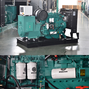 נחושת 100% לסירוגין 75kva דיזל גנסט 60kw גנרטורים דיזל עם מנוע וואיצ 'אי וצריכה נמוכה