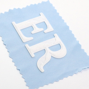 의류 라벨 3D 고무 양각 도매 유행 의류 사용자 정의 로고 디자이너 실리콘 다리미 라벨에 - Product Image 4