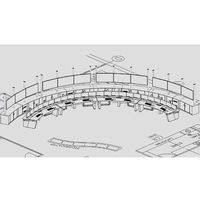 Table ergonomique personnalisable Console centrale de sécurité Mobilier de salle de contrôle industrielle Table de commande de station de télévision