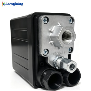 วาล์วควบคุมแรงดันขนาด 1/4 นิ้ว พร้อมเกจวัด สำหรับเครื่องอัดอากาศ - Product Image 6