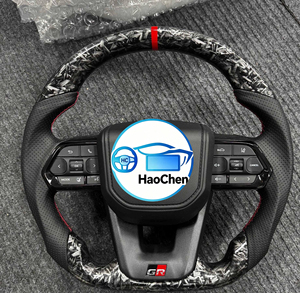 Volante de Fibra de Carbono para <span class=keywords><strong>Toyota</strong></span> Land Cruiser, Hilux, <span class=keywords><strong>Gr</strong></span>, Fortuner, Camry, Corolla, Hilux, Hiace, Lc79, 4Runner, Prado - Product Image 1