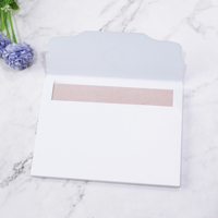 Livre d'invitation de mariage rose blush romantique à couverture rigide, invitation personnalisée avec pochette en velours, carte RSVP et enveloppe en velours