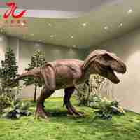 Modèle de dinosaure animatronique grandeur nature, réaliste, pour exposition éducative dans un musée de dinosaures