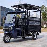 Tuk-tuk d'exportation à essence, double étage, carrosserie ouverte et moteur vertical refroidi par eau pour le transport de passagers