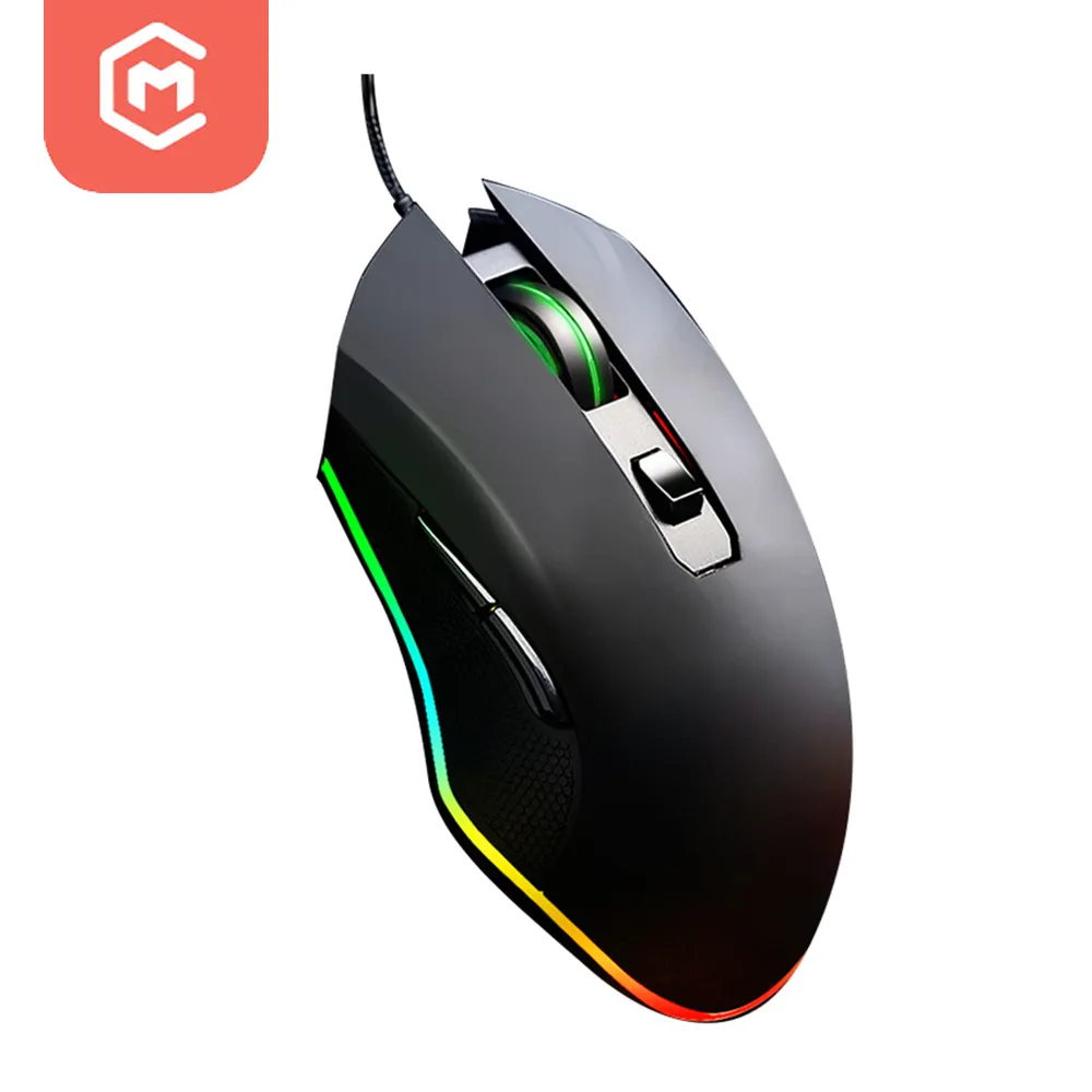 Hot Sale Cheaper Factory Price Coloful Rgb Led Backlight Wired Optical Computer Gaming Mouse For Professional Gamers
