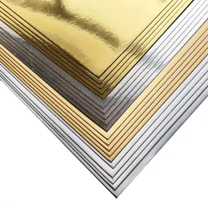 Aluminium Silber & Gold metallisches Tintenstrahl-Fotopapier Kunstpapier mit PE-Beschichtung für Verpackung und Druck goldene Farbe