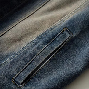 Chaleco Vaquero Vintage para Hombre, Chaqueta sin Mangas, Transpirable, con Botones, Bolsillos Grandes, Cierre de Cremallera, Prenda Exterior de Algodón, Estilo Casual Biker - Product Image 5