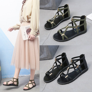 Sandalias planas de suela blanda para mujer, cómodas y ligeras sandalias de suela blanda, zapatos sin cordones para mujer, zapatos para mujer - Product Image 5