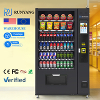 Máquina Expendedora de Bebidas y Aperitivos Saludables RUNYANG con Pantalla Táctil SDK, Máquina Expendedora Inteligente para Alimentos y Bebidas