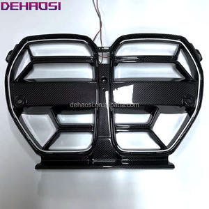 Rejillas Delanteras de Fibra de Carbono Seca LED Estilo CSL para BMW G80 G81 M3 G82 G83 M4 2020-2025, Rejilla de Carreras para Capó con Ventilación <span class=keywords><strong>ACC</strong></span> - Product Image 2