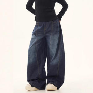 American Retro Deconstructed Single-Breasted Design Scimitar <b>Men</b> Loose Casual Versatile Straight Leg Lightweight High Street - Product Image 4