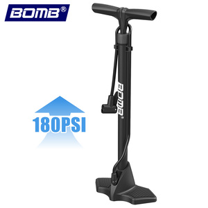 ปั๊มลมจักรยาน BOMB สำหรับยางจักรยานเสือหมอบและเสือภูเขา แรงดันลม 180 PSI แบบตรง ขายส่งจากโรงงานโดยตรง รับผลิตตามแบบ OEM - Product Image 1