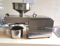 Presse à huile de soja automatique en acier pour usage domestique, nouvelle, à pression à froid et à chaud, haute rigidité, 220V/110V, vente chaude