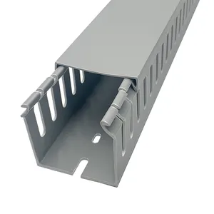 Preço atraente resistência ao desgaste retardador de chama 8060 pvc trunking 5mm fiação canal duto 3x3 polegadas cabo trunking pvc