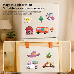 Rompecabezas Magnéticos para Niños, Personalizables, Nuevos Rompecabezas de Dibujos Animados, Juguete Educativo - Juego de Rompecabezas Magnéticos con Tablero de Juego - Product Image 3