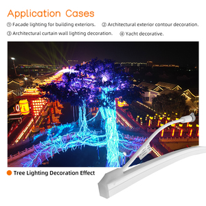 Tùy Chỉnh AC DC 110V <span class=keywords><strong>220V</strong></span> IP67 Không Thấm Nước Đùn Silicone <span class=keywords><strong>LED</strong></span> Strip Ánh Sáng Dây Neon Ánh Sáng Cho Ngoài Trời Xây Dựng Mặt Tiền Khách Sạn - Product Image 2