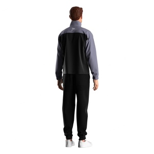 Veste pull pour homme avec fermeture éclair 1/3 et col montant, coupe ajustée pour la gym, la course et les vêtements de loisirs - Product Image 3