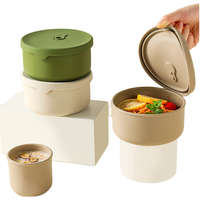 Nouveaux récipients de stockage de nourriture en Silicone avec couvercle et valve d'aération Boîtes d'épreuvage de la pâte à pizza en Silicone pour accessoires de cuisine