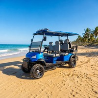 Voitures de golf électriques tout-terrain 4x4 Skywork Lifted pour chalands de chasse, 4 places avec batterie au lithium 72V