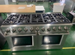 60 Pulgadas 9.26 Cu. Estufa de Gas de 9 Quemadores con Horno de Convección, Acero Inoxidable, Puerta de Vidrio de Triple Capa, Telescópica - Product Image 4