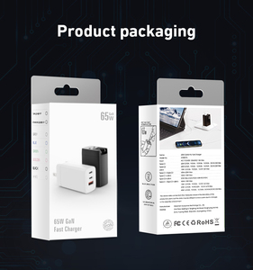 อะแดปเตอร์ชาร์จเร็วแบบ GaN 4 พอร์ต รองรับ QC3.0 และ PD <span class=keywords><strong>65w</strong></span> สำหรับแล็ปท็อป  <span class=keywords><strong>65w</strong></span> Charger Type C สำหรับ <span class=keywords><strong>Baseus</strong></span> <span class=keywords><strong>65w</strong></span> - Product Image 6