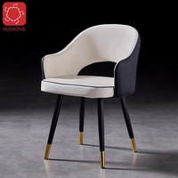 OEM Poltrona 420*425*800mm Fauteuil en cuir Luxe Loisirs Chaise moderne Chaise de salle à manger nordique
