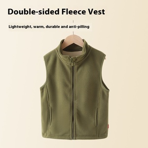 Vêtements d'extérieur décontractés d'automne pour bébés garçons et filles <span class=keywords><strong>gilet</strong></span> mince extra polaire pour enfants - Product Image 5